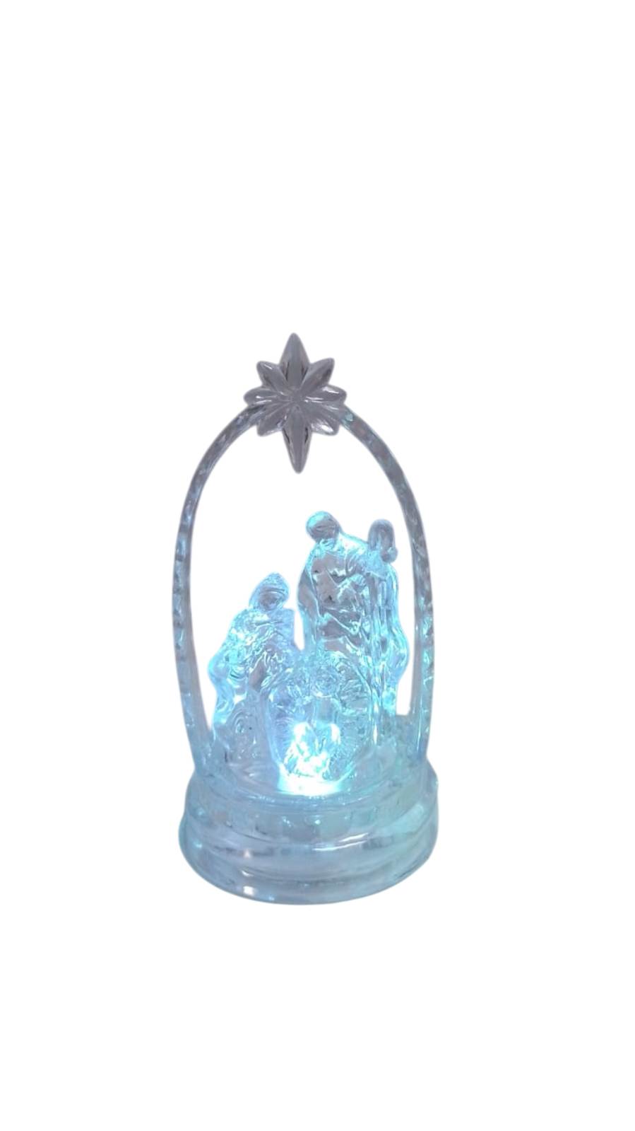 PRESEPIO ACRILICO C/LUZ CASA